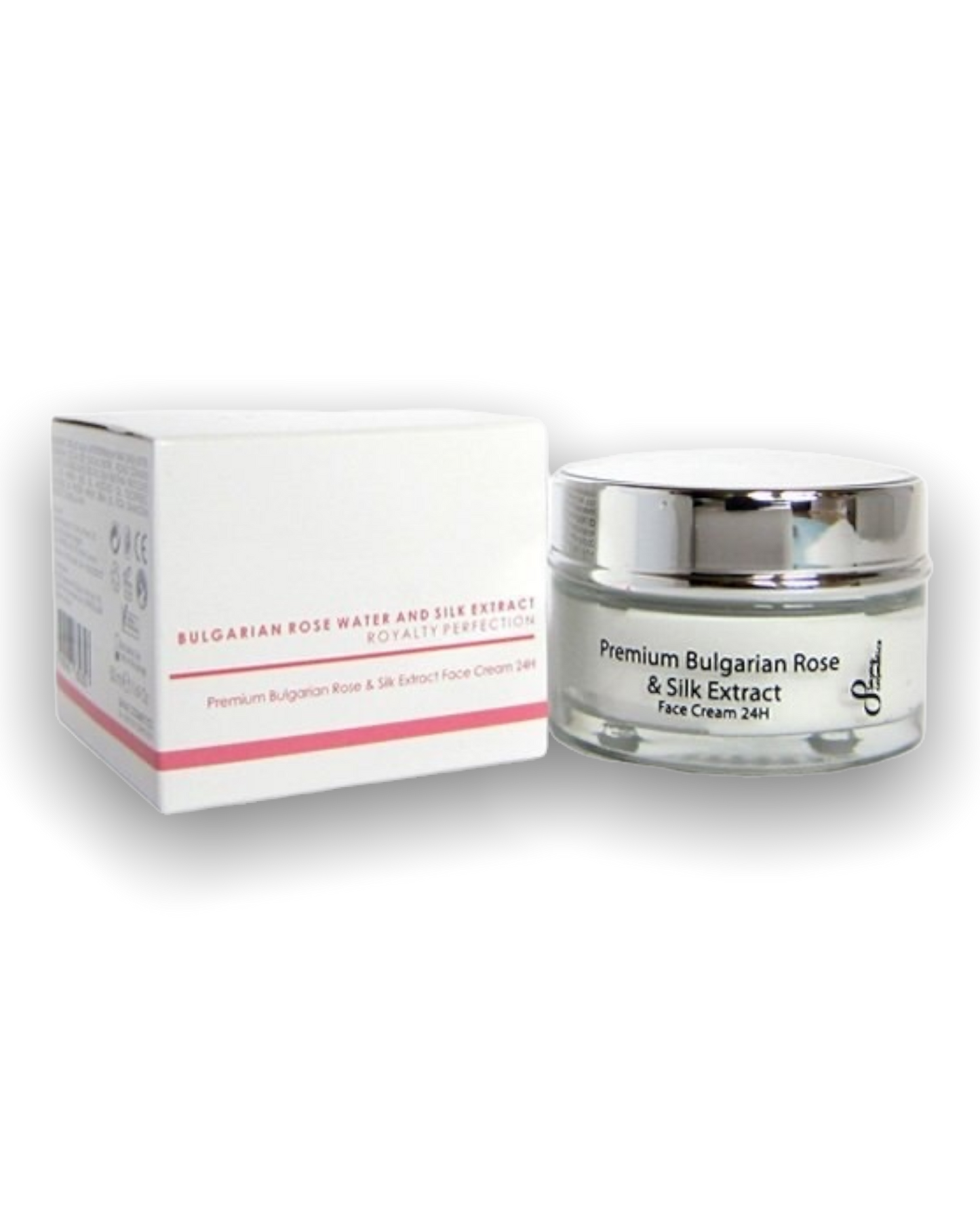 Natürliche 24-Stunden-Premium-Creme mit bulgarischer Rose und Seide