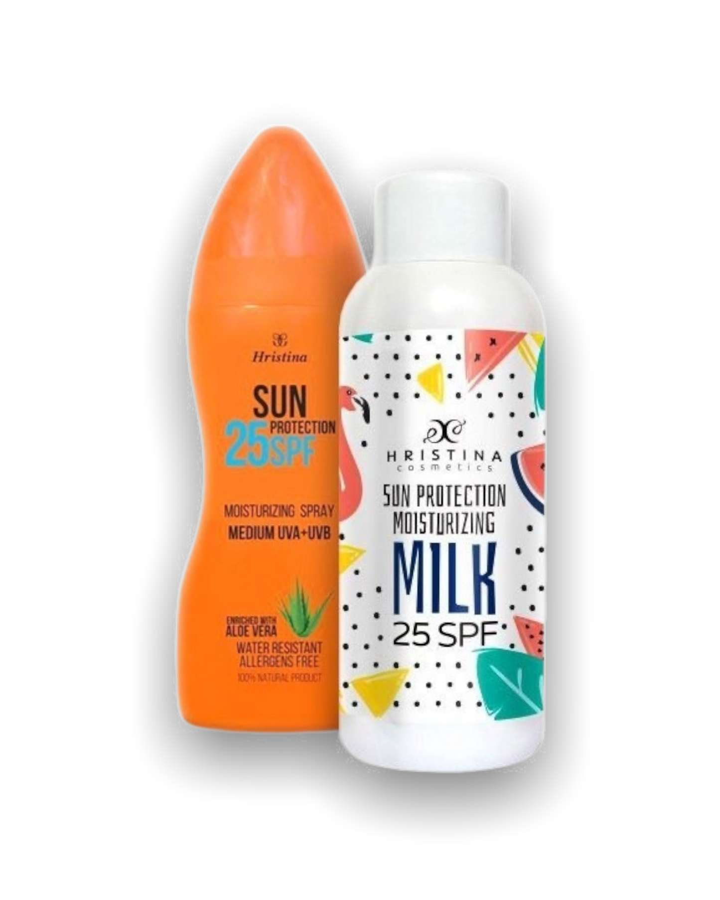 Natürliche feuchtigkeitsspendende Sonnenmilch Aloe Vera 25 SPF mittlerer Schutz uva + uvb