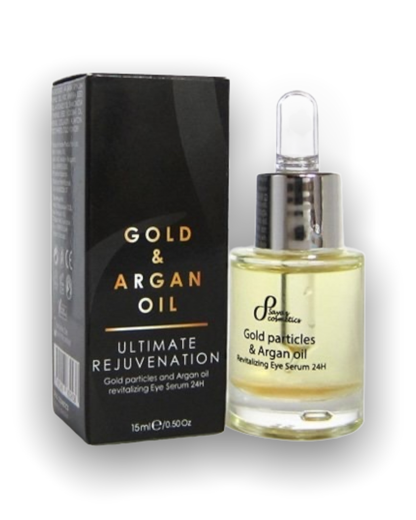 Natürliches revitalisierendes 24-Stunden-Öl Serum mit Goldpartikel und Arganöl