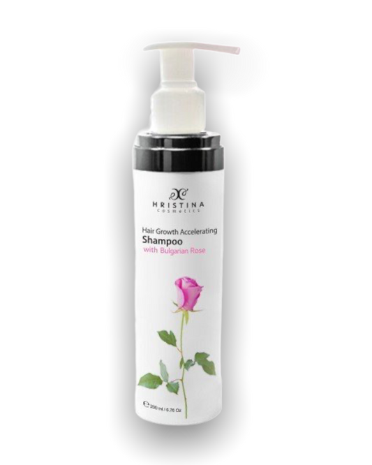 Natürliches Shampoo zur Unterstützung des Haarwachstums mit bulgarischer Rose