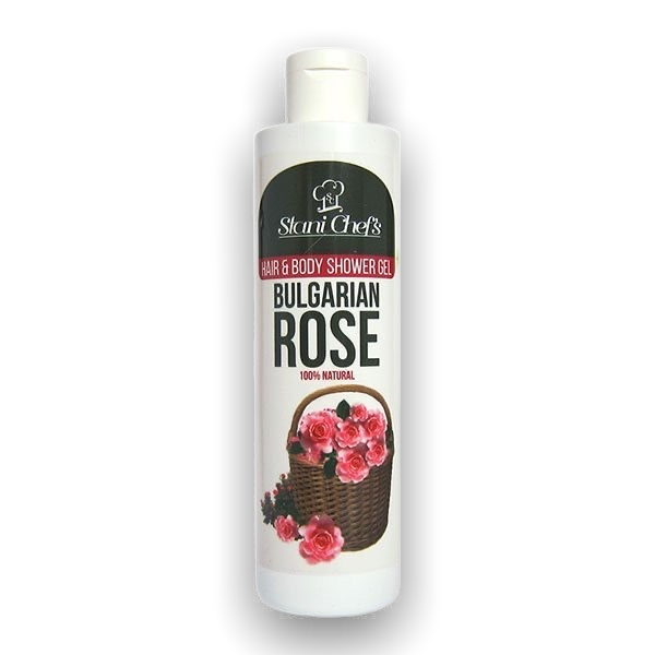 Natürliches Duschgel für Haut und Haar „Bulgarische Rose“