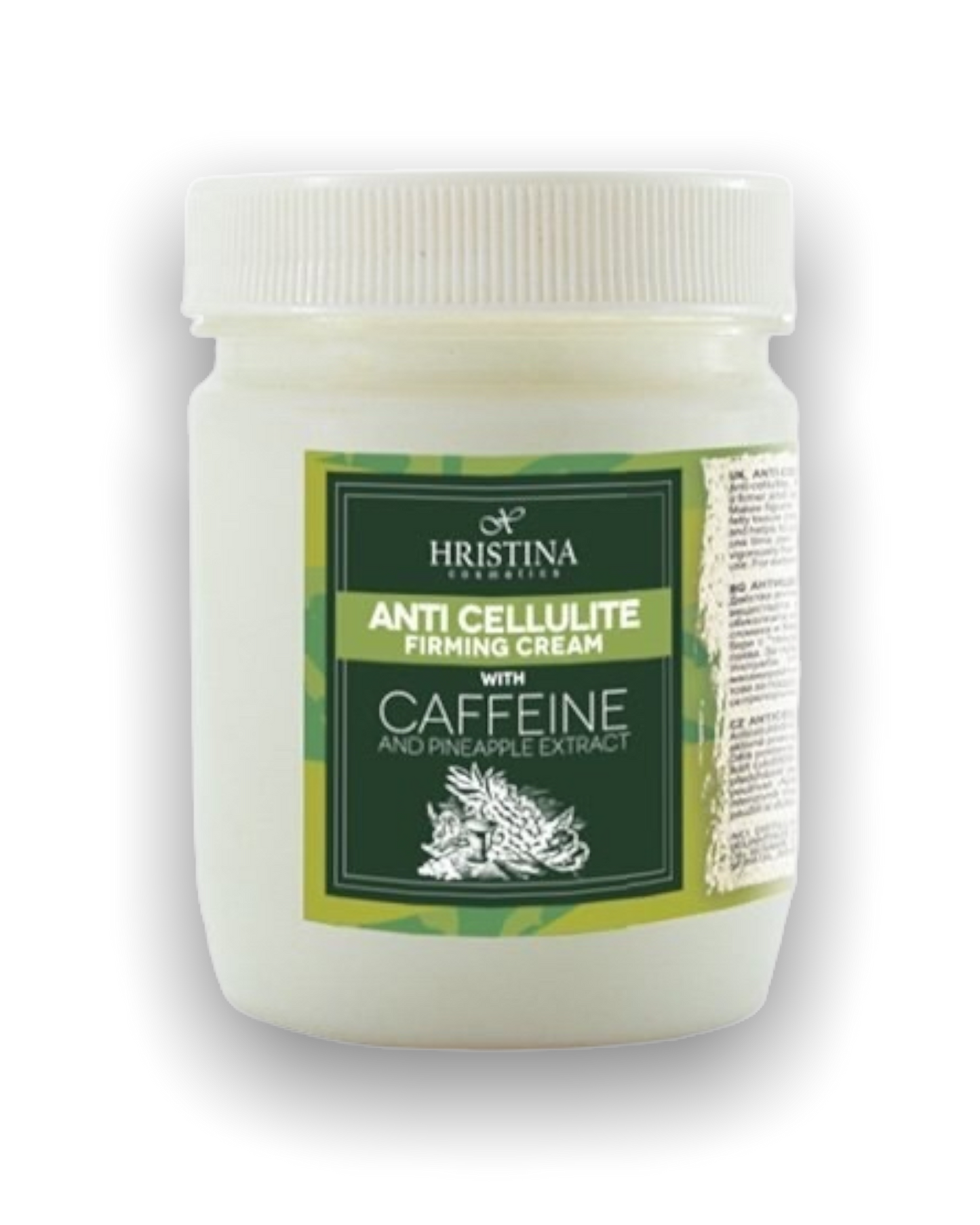 Natürliche Anti-Cellulite und Festigungscreme mit Koffein und Ananasextrakt