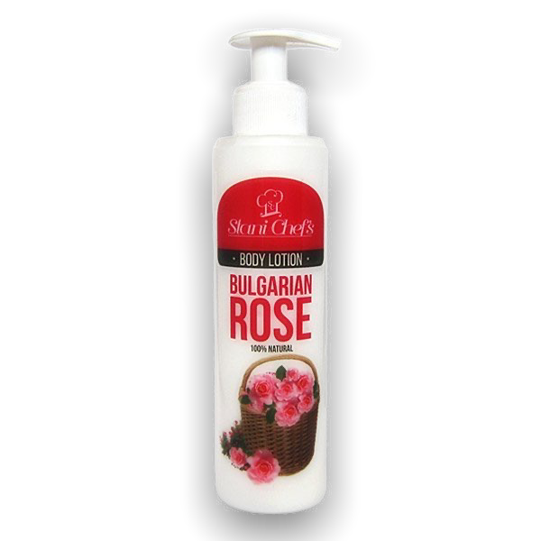 Natürliche Körpermilch „Bulgarische Rose“